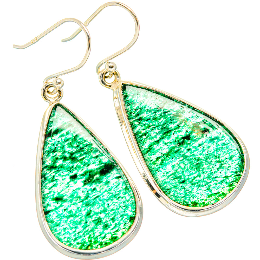 Green Aventurine Earrings handcrafted by Ana Silver Co - EARR427879 - Photo 2