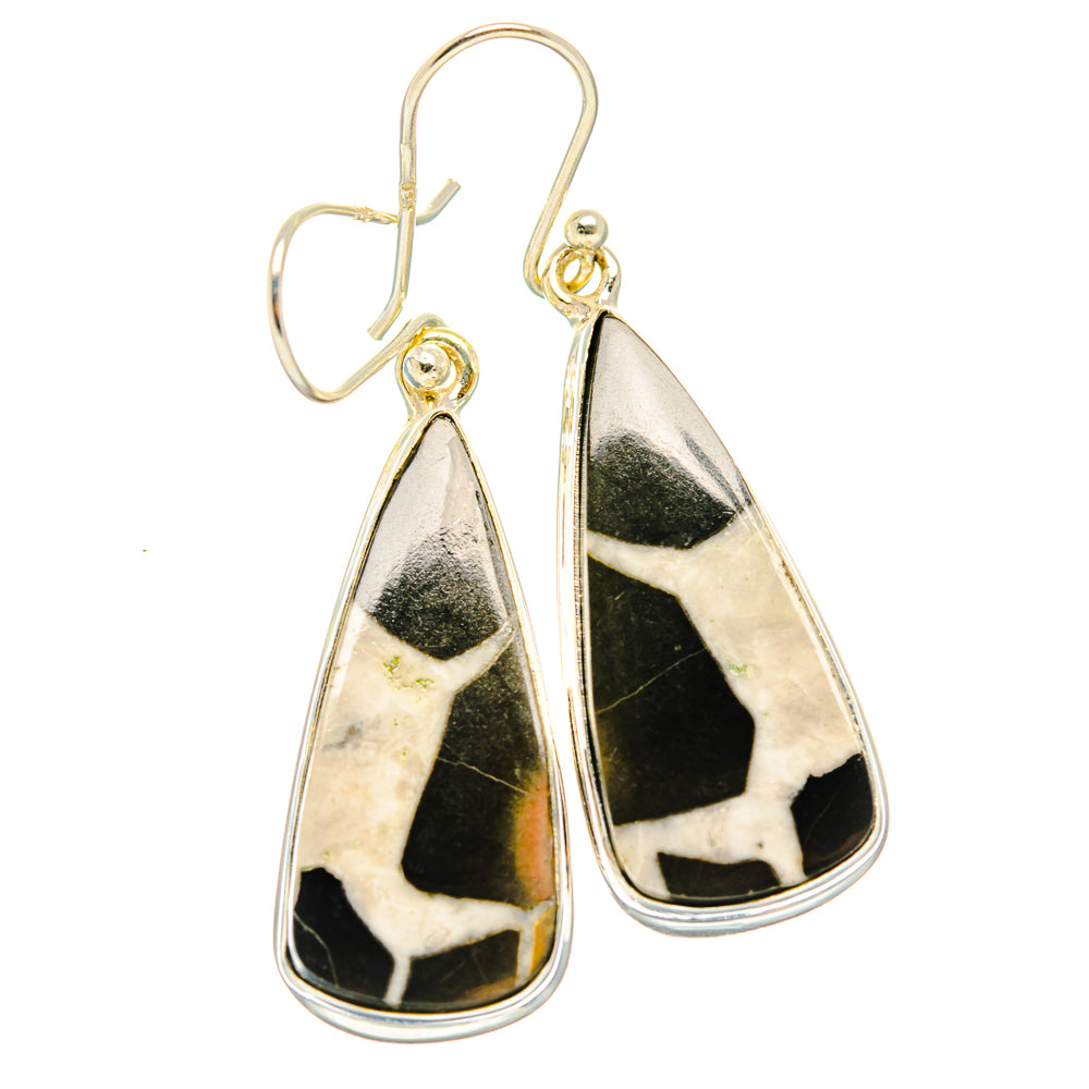 Septarian Geode Earrings handcrafted by Ana Silver Co - EARR427882 - Photo 2