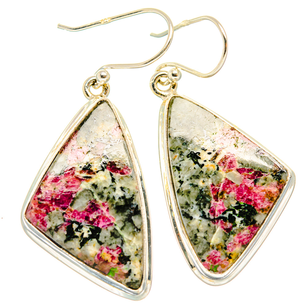 Russian Eudialyte Earrings handcrafted by Ana Silver Co - EARR427883 - Photo 2