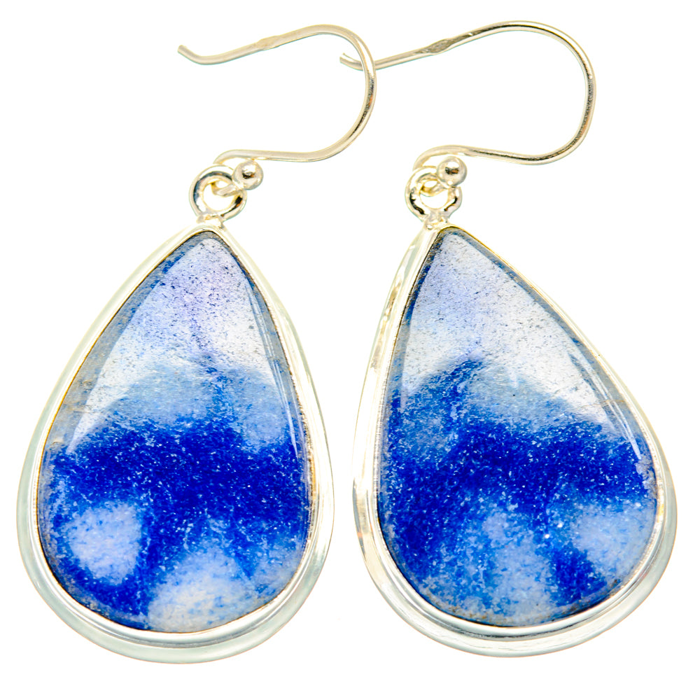 Sodalite Earrings handcrafted by Ana Silver Co - EARR427887 - Photo 2