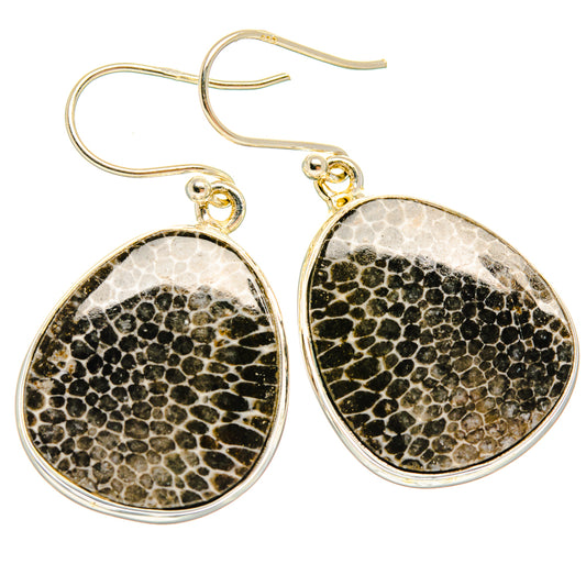 Stingray Coral Earrings handcrafted by Ana Silver Co - EARR427889 - Photo 2