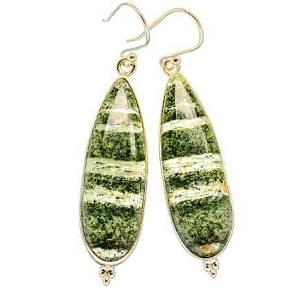 Green Swiss Opal Earrings handcrafted by Ana Silver Co - EARR427895 - Photo 2