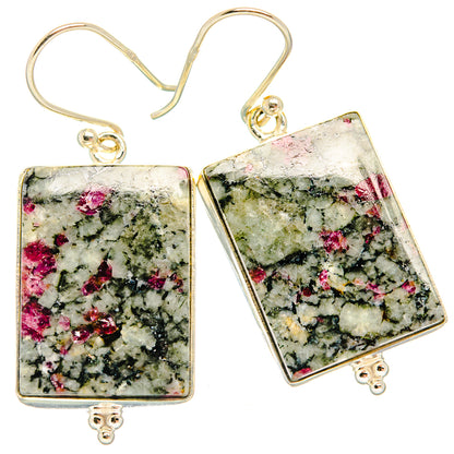 Russian Eudialyte Earrings handcrafted by Ana Silver Co - EARR427898 - Photo 2