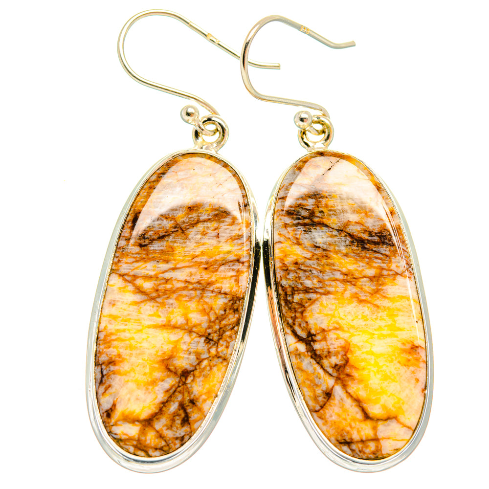Dendritic Agate Earrings handcrafted by Ana Silver Co - EARR427911 - Photo 2