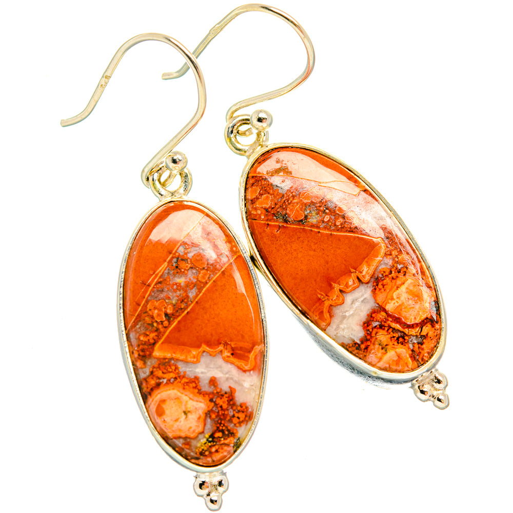Ocean Jasper Earrings handcrafted by Ana Silver Co - EARR427912 - Photo 2