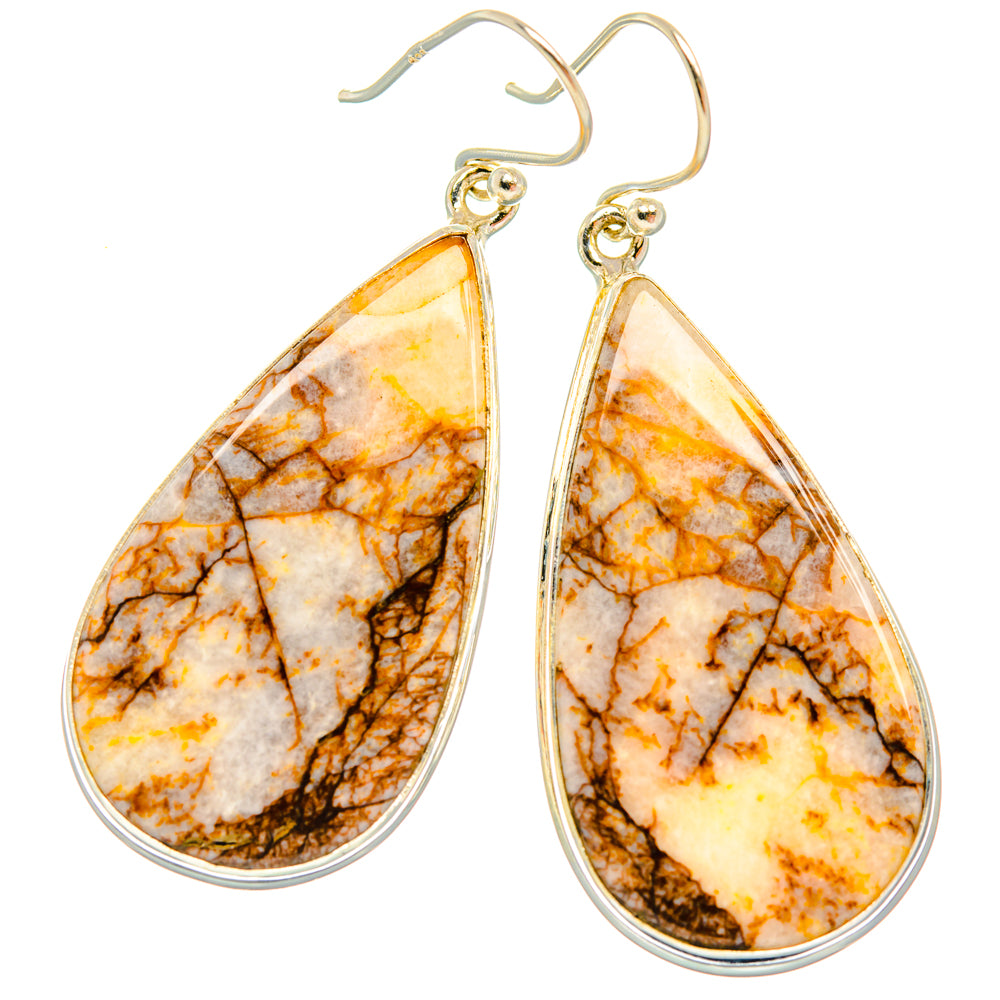 Dendritic Agate Earrings handcrafted by Ana Silver Co - EARR427918 - Photo 2