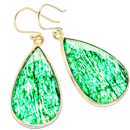 Green Aventurine Earrings handcrafted by Ana Silver Co - EARR427919 - Photo 2