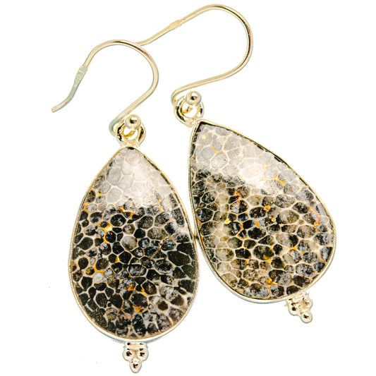 Stingray Coral Earrings handcrafted by Ana Silver Co - EARR427923 - Photo 2
