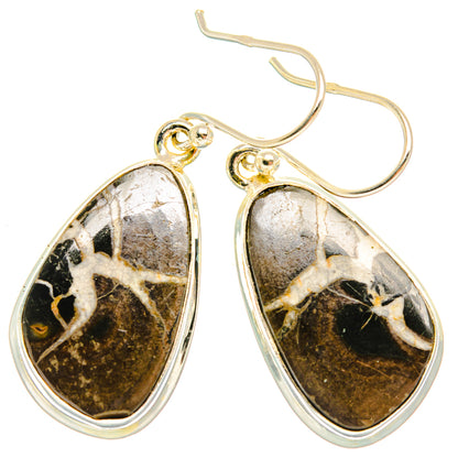 Septarian Geode Earrings handcrafted by Ana Silver Co - EARR427932 - Photo 2
