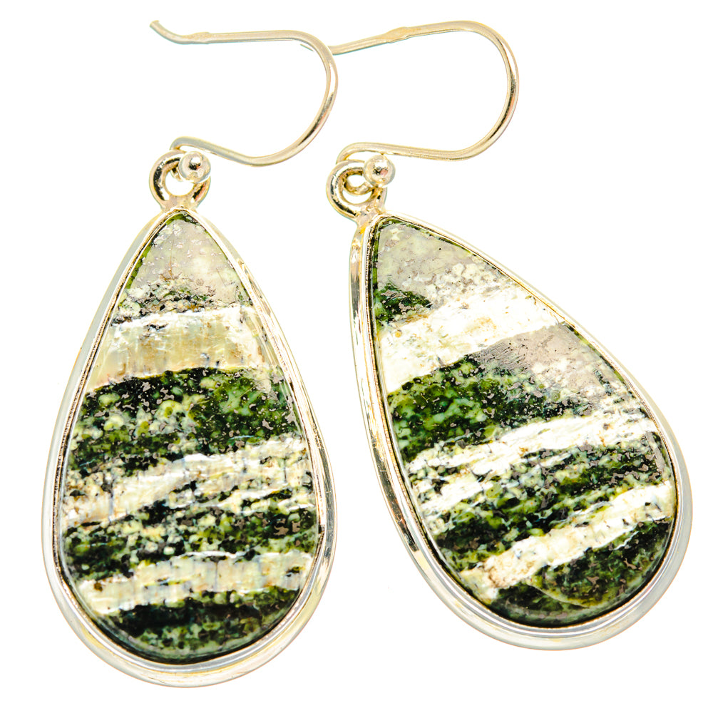 Green Swiss Opal Earrings handcrafted by Ana Silver Co - EARR427933 - Photo 2