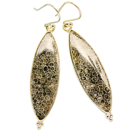 Stingray Coral Earrings handcrafted by Ana Silver Co - EARR427935 - Photo 2