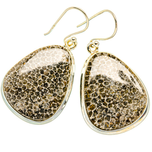 Stingray Coral Earrings handcrafted by Ana Silver Co - EARR427938 - Photo 2