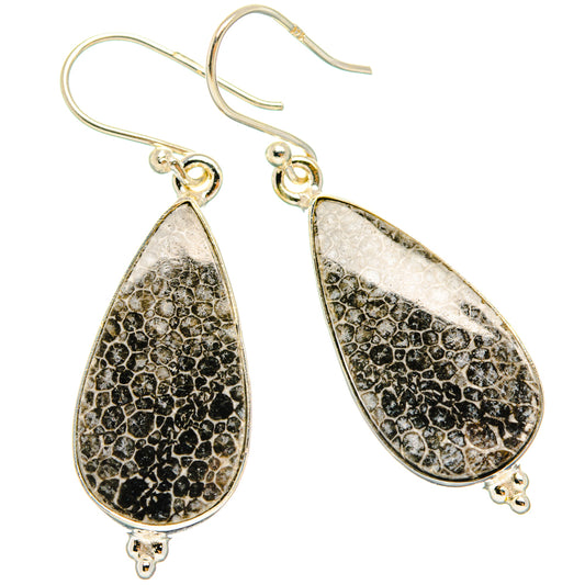 Stingray Coral Earrings handcrafted by Ana Silver Co - EARR427944 - Photo 2