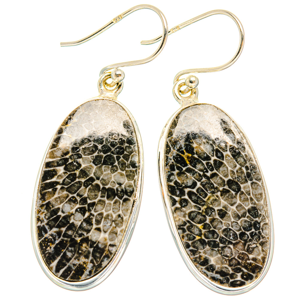 Stingray Coral Earrings handcrafted by Ana Silver Co - EARR427950 - Photo 2