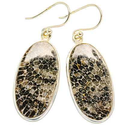 Stingray Coral Earrings handcrafted by Ana Silver Co - EARR427950 - Photo 2
