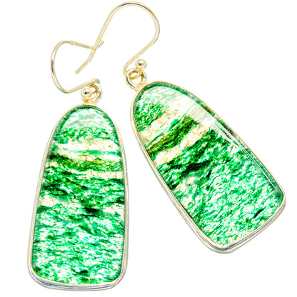 Green Aventurine Earrings handcrafted by Ana Silver Co - EARR427952 - Photo 2