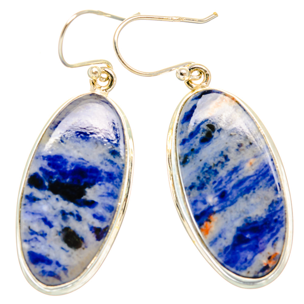 Sodalite Earrings handcrafted by Ana Silver Co - EARR427954 - Photo 2