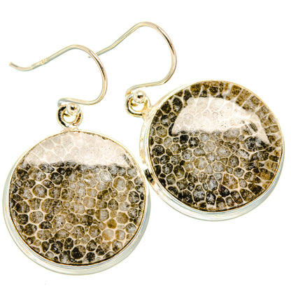 Stingray Coral Earrings handcrafted by Ana Silver Co - EARR427957 - Photo 2