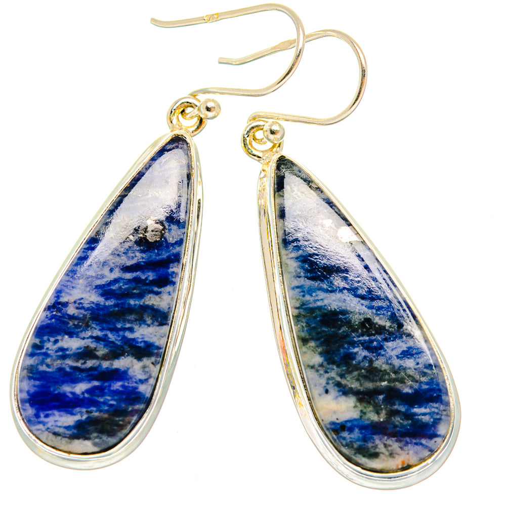 Sodalite Earrings handcrafted by Ana Silver Co - EARR427958 - Photo 2
