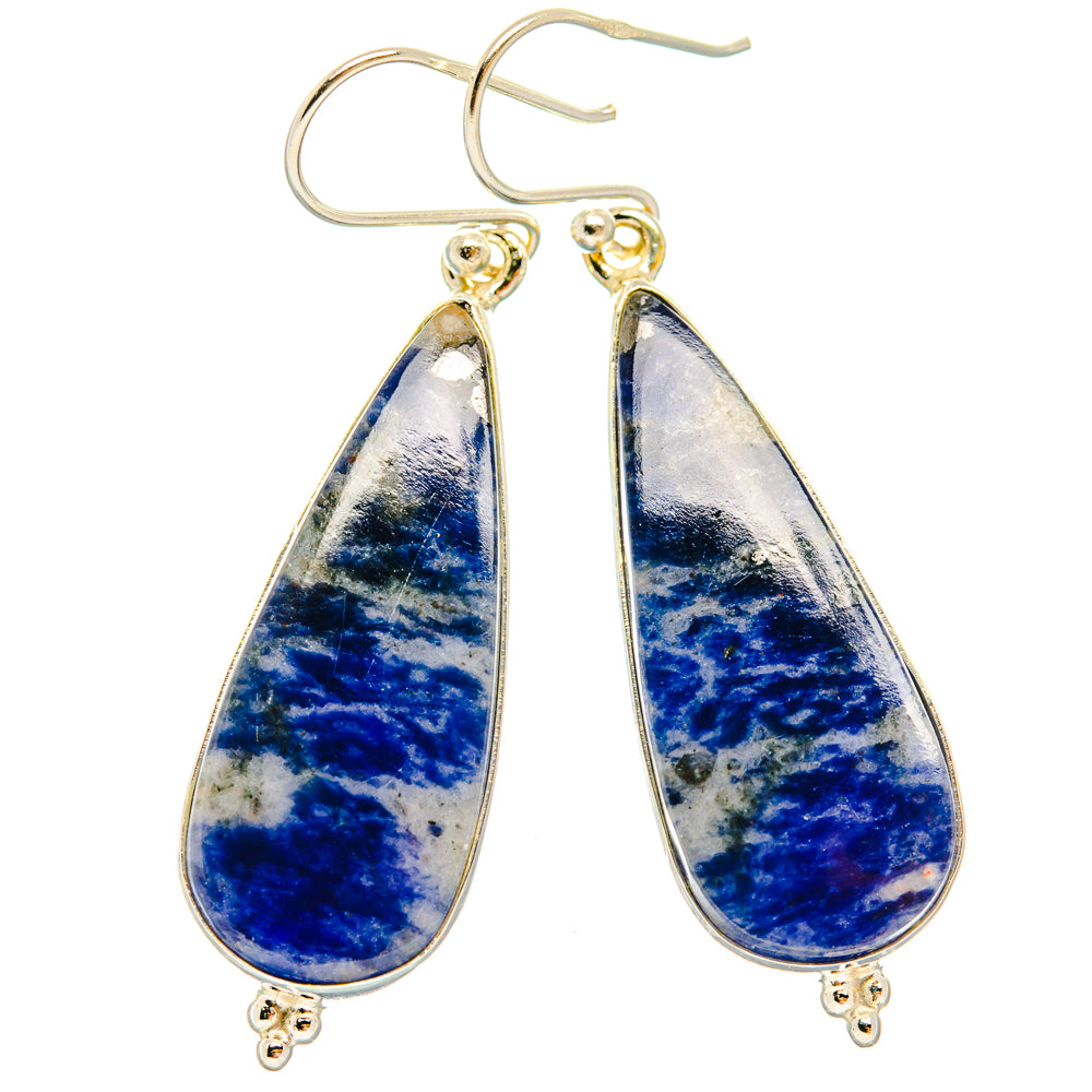 Sodalite Earrings handcrafted by Ana Silver Co - EARR427961 - Photo 2