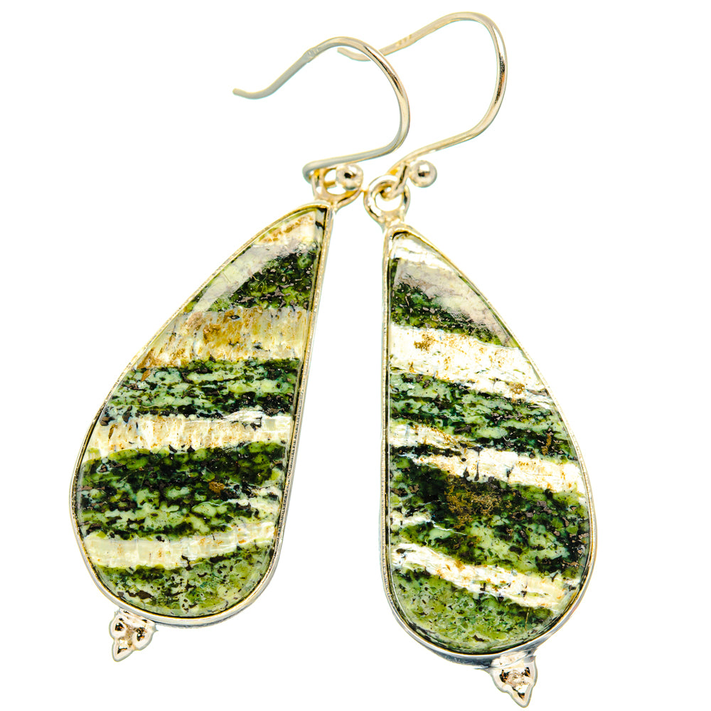 Green Swiss Opal Earrings handcrafted by Ana Silver Co - EARR427962 - Photo 2