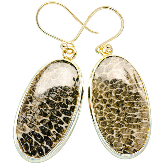Stingray Coral Earrings handcrafted by Ana Silver Co - EARR427965 - Photo 2