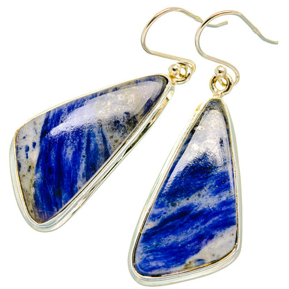Sodalite Earrings handcrafted by Ana Silver Co - EARR427966 - Photo 2