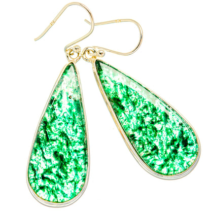Green Aventurine Earrings handcrafted by Ana Silver Co - EARR427967 - Photo 2