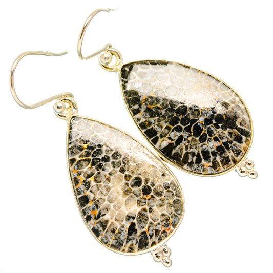 Stingray Coral Earrings handcrafted by Ana Silver Co - EARR427972 - Photo 2