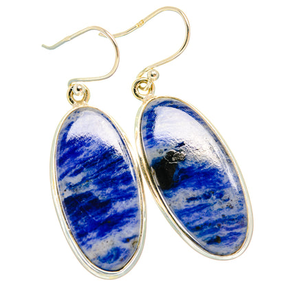 Sodalite Earrings handcrafted by Ana Silver Co - EARR427975 - Photo 2