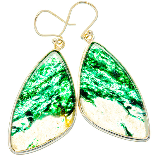 Green Aventurine Earrings handcrafted by Ana Silver Co - EARR427978 - Photo 2