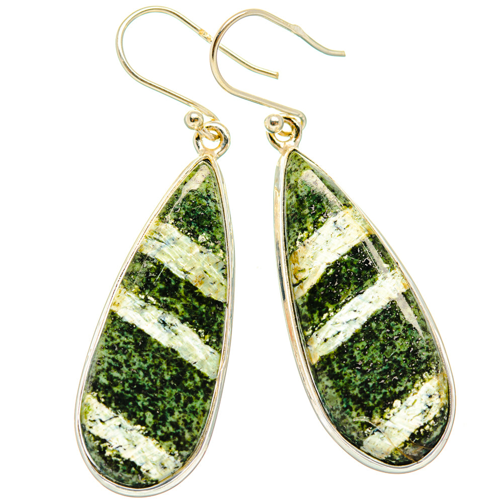 Green Aventurine Earrings handcrafted by Ana Silver Co - EARR427980 - Photo 2
