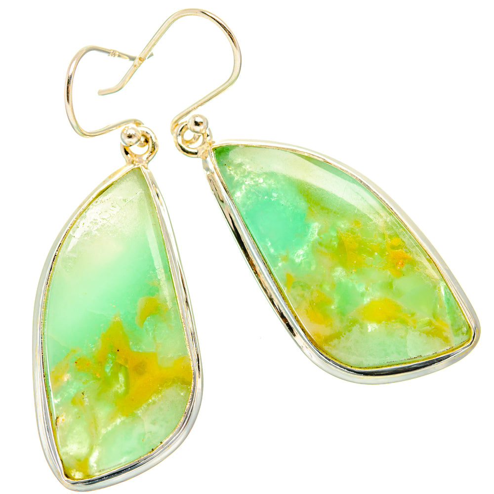 Peruvian Opal Earrings handcrafted by Ana Silver Co - EARR427982 - Photo 2