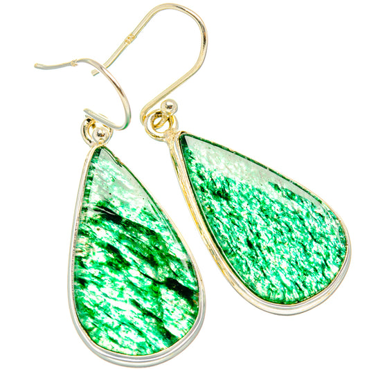 Green Aventurine Earrings handcrafted by Ana Silver Co - EARR427988 - Photo 2