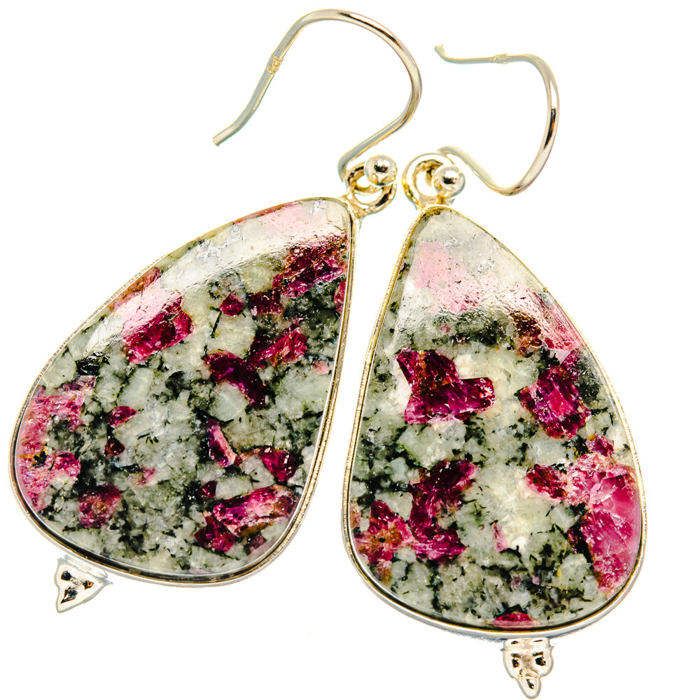 Russian Eudialyte Earrings handcrafted by Ana Silver Co - EARR427989 - Photo 2