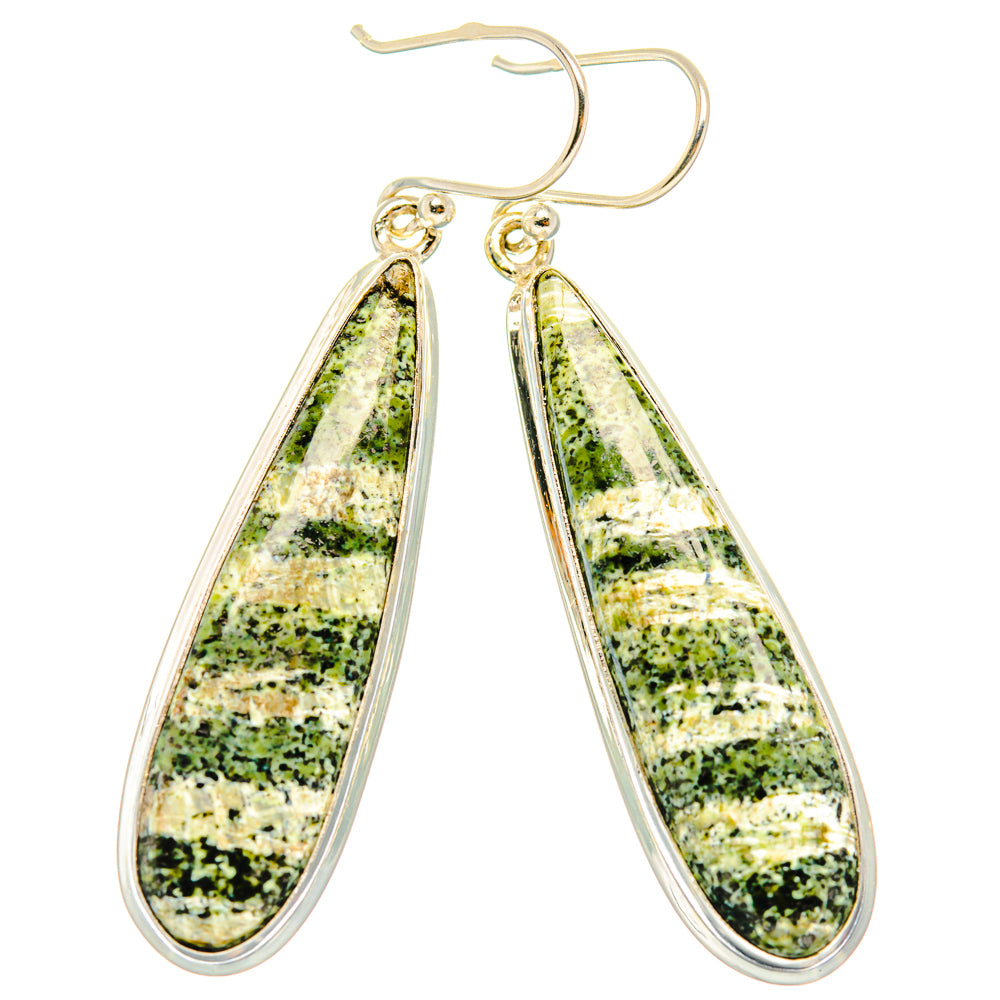 Green Swiss Opal Earrings handcrafted by Ana Silver Co - EARR427996 - Photo 2