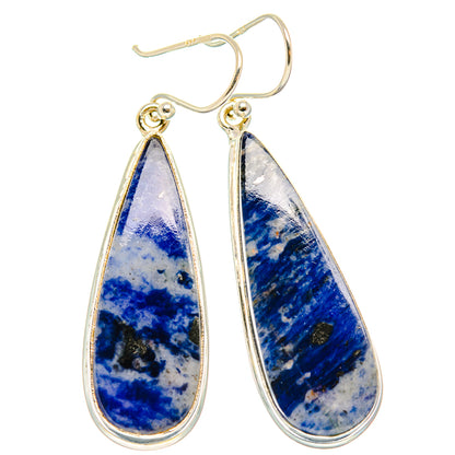 Sodalite Earrings handcrafted by Ana Silver Co - EARR427998 - Photo 2