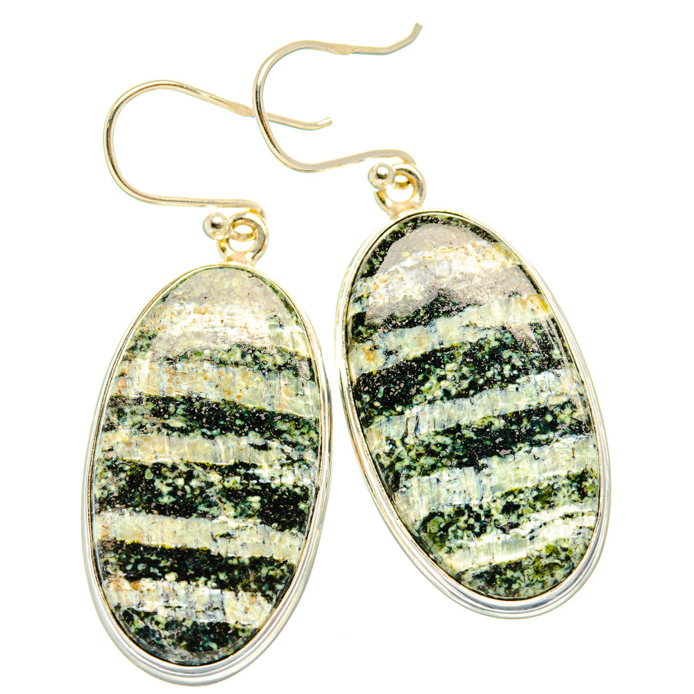 Green Swiss Opal Earrings handcrafted by Ana Silver Co - EARR427999 - Photo 2