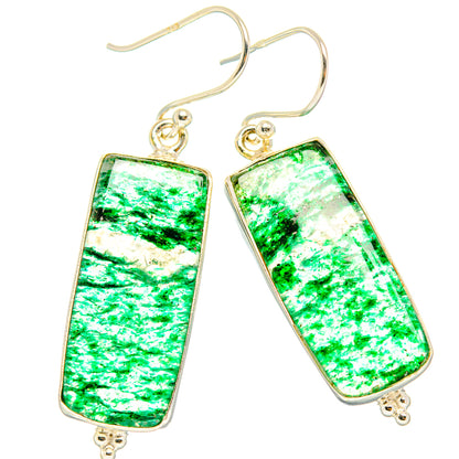 Green Aventurine Earrings handcrafted by Ana Silver Co - EARR428002 - Photo 2