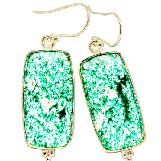 Green Aventurine Earrings handcrafted by Ana Silver Co - EARR428004 - Photo 2