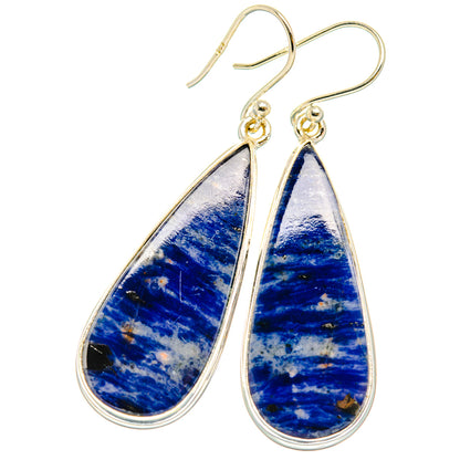 Sodalite Earrings handcrafted by Ana Silver Co - EARR428005 - Photo 2