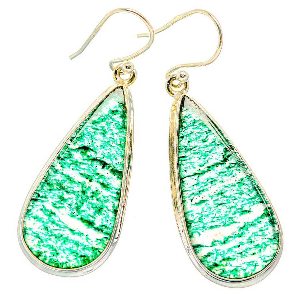Green Aventurine Earrings handcrafted by Ana Silver Co - EARR428009 - Photo 2