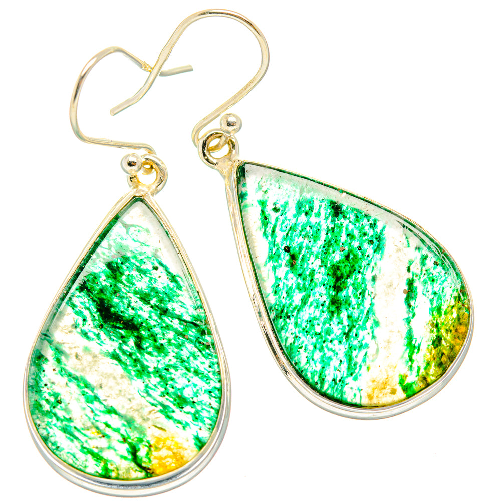 Green Aventurine Earrings handcrafted by Ana Silver Co - EARR428015 - Photo 2