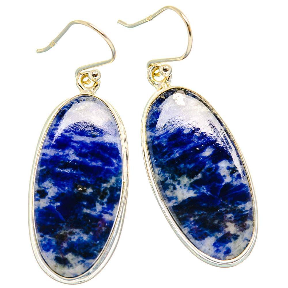 Sodalite Earrings handcrafted by Ana Silver Co - EARR428020 - Photo 2