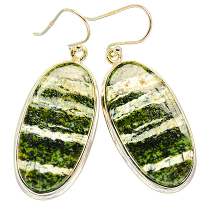 Green Swiss Opal Earrings handcrafted by Ana Silver Co - EARR428024 - Photo 2