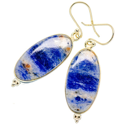 Sodalite Earrings handcrafted by Ana Silver Co - EARR428028 - Photo 2