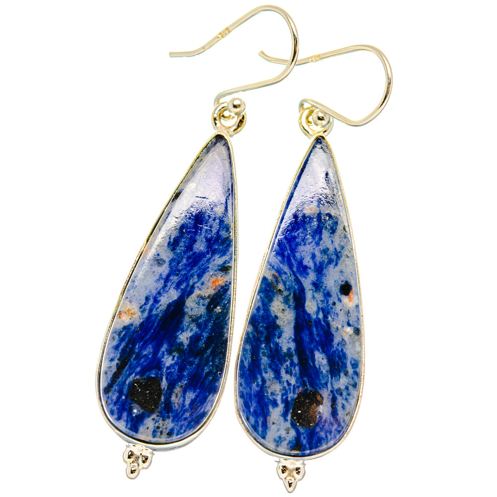Sodalite Earrings handcrafted by Ana Silver Co - EARR428034 - Photo 2