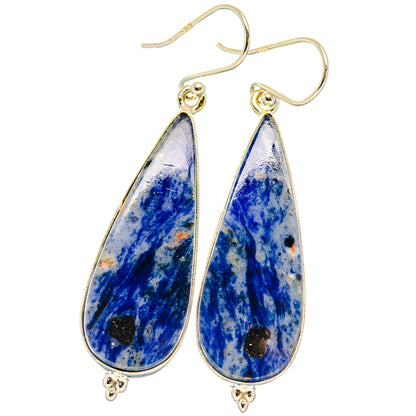 Sodalite Earrings handcrafted by Ana Silver Co - EARR428034 - Photo 2