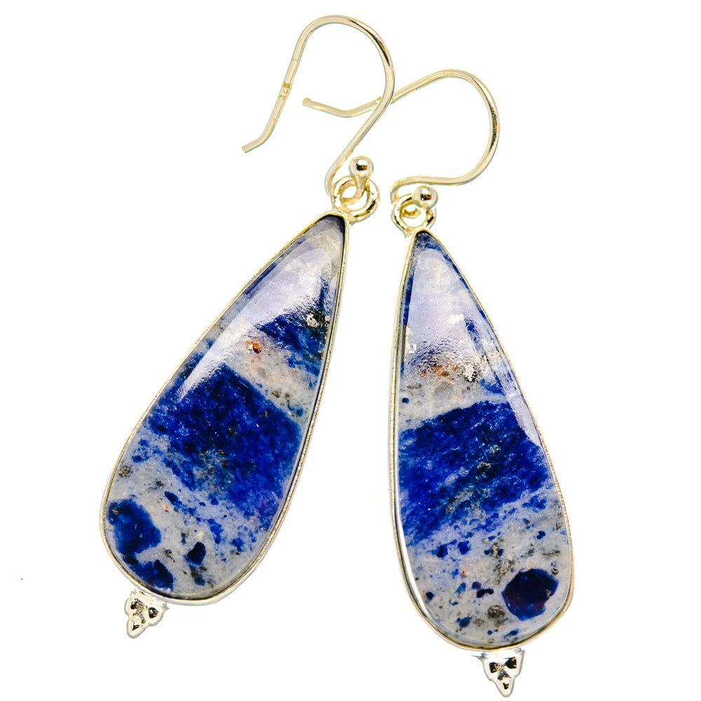 Sodalite Earrings handcrafted by Ana Silver Co - EARR428037 - Photo 2