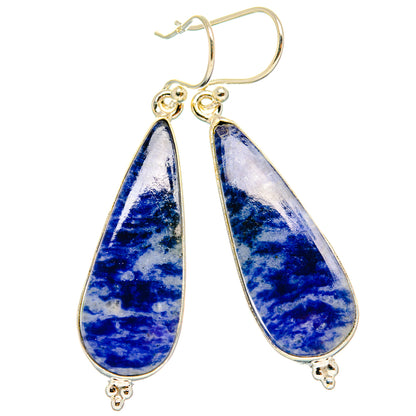 Sodalite Earrings handcrafted by Ana Silver Co - EARR428042 - Photo 2